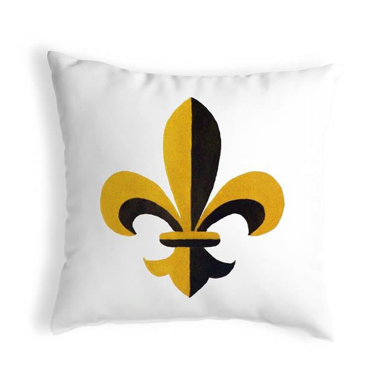 12 x 12 in. Fleur-De-Lis Small No-Cord Pillow