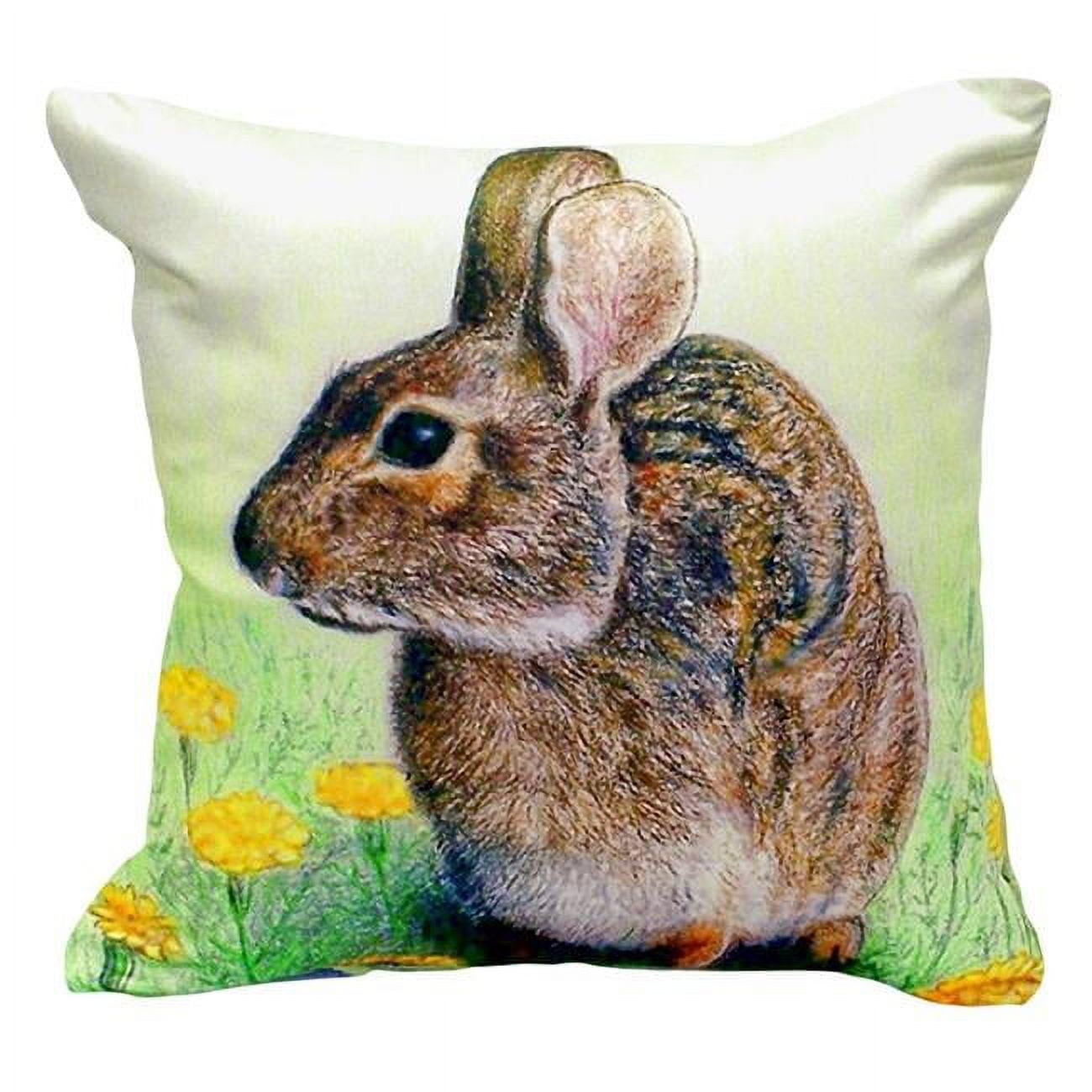 12 x 12 in. Rabbit Small No-Cord Pillow