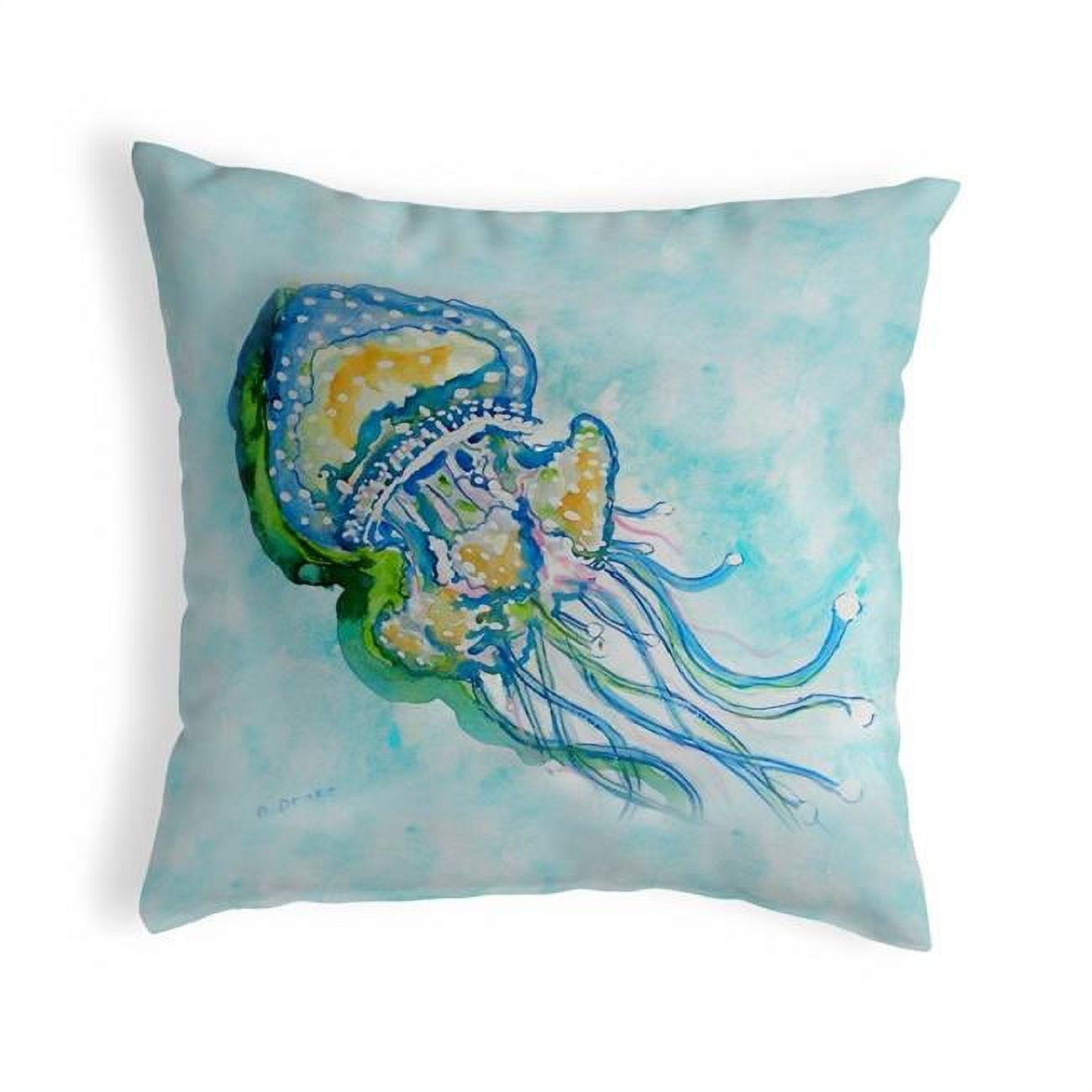 12 x 12 in. Jelly Fish Small No-Cord Pillow