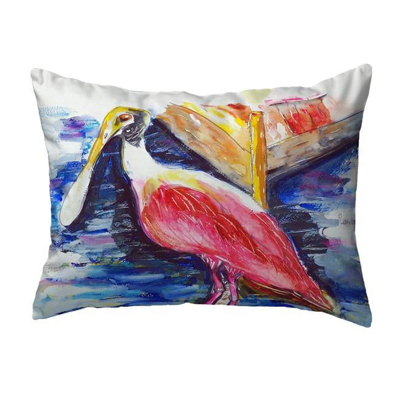 11 x 14 in. Spoonbill Small No-Cord Pillow