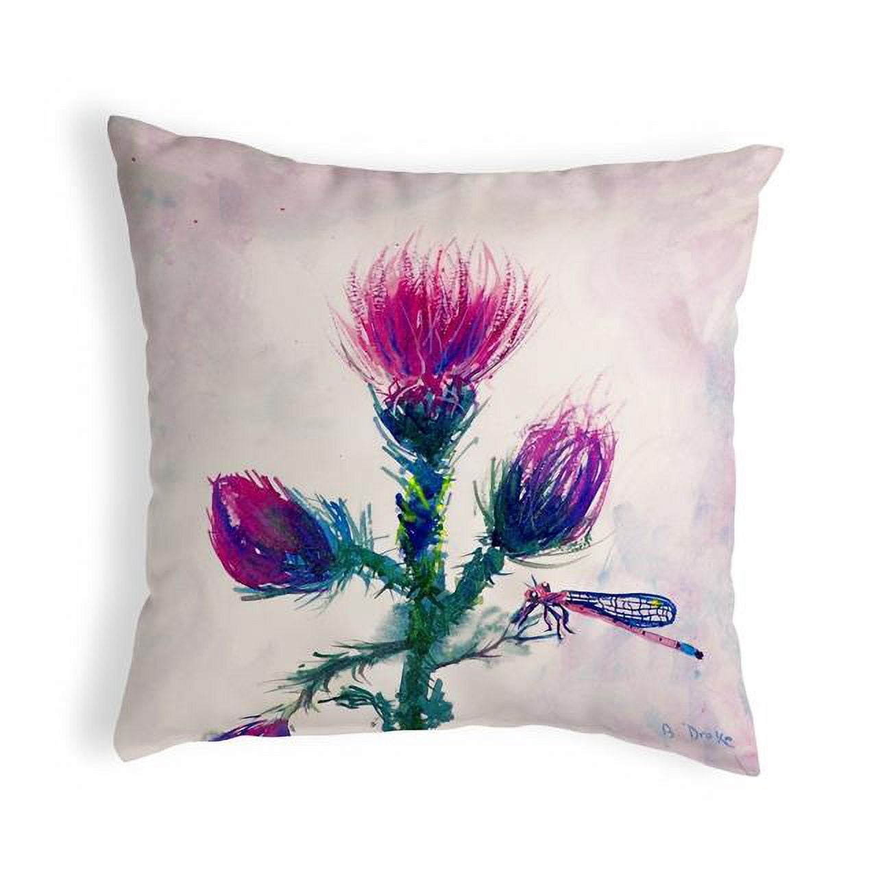 12 x 12 in. Thistle Small No-Cord Pillow