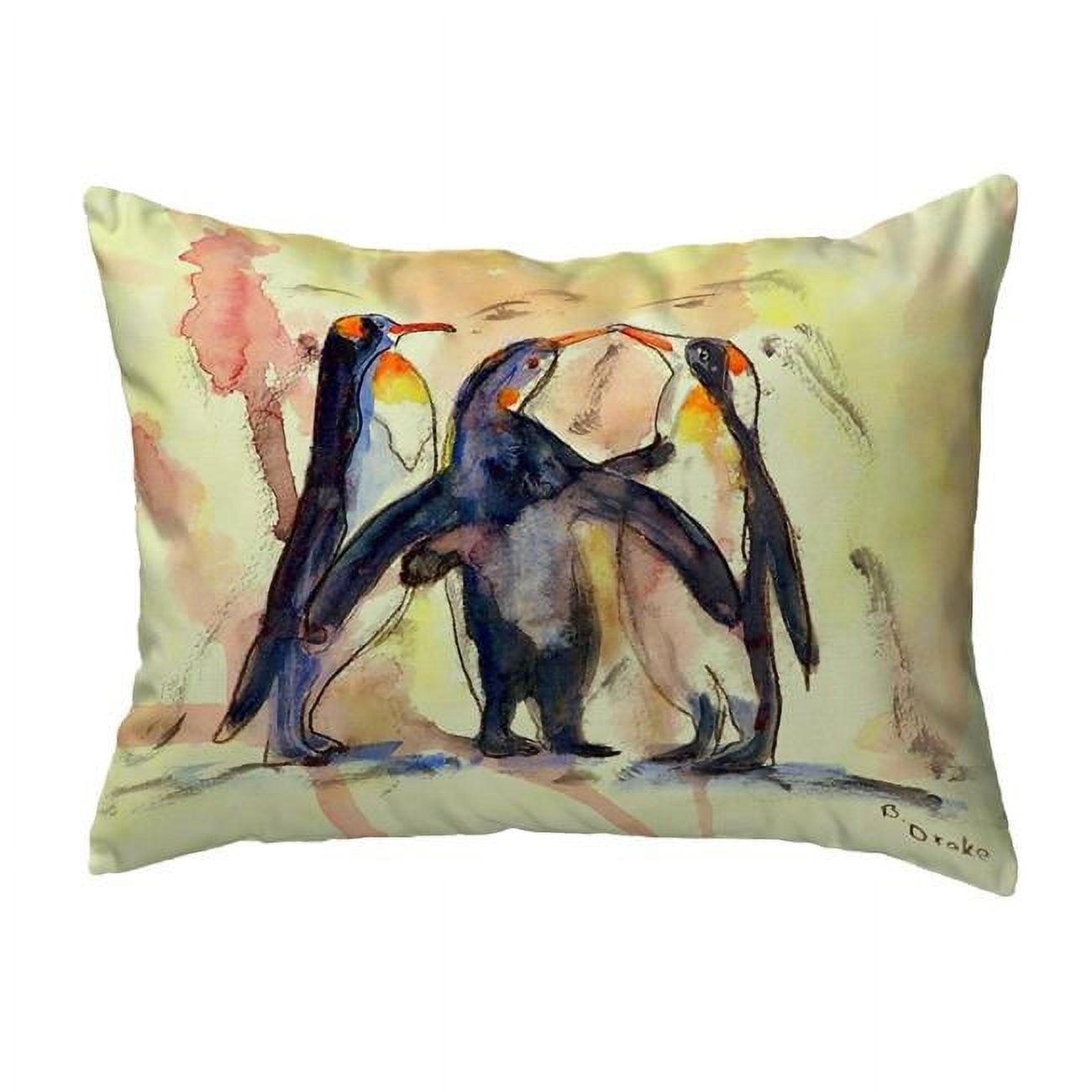 11 x 14 in. Penguins Small No-Cord Pillow