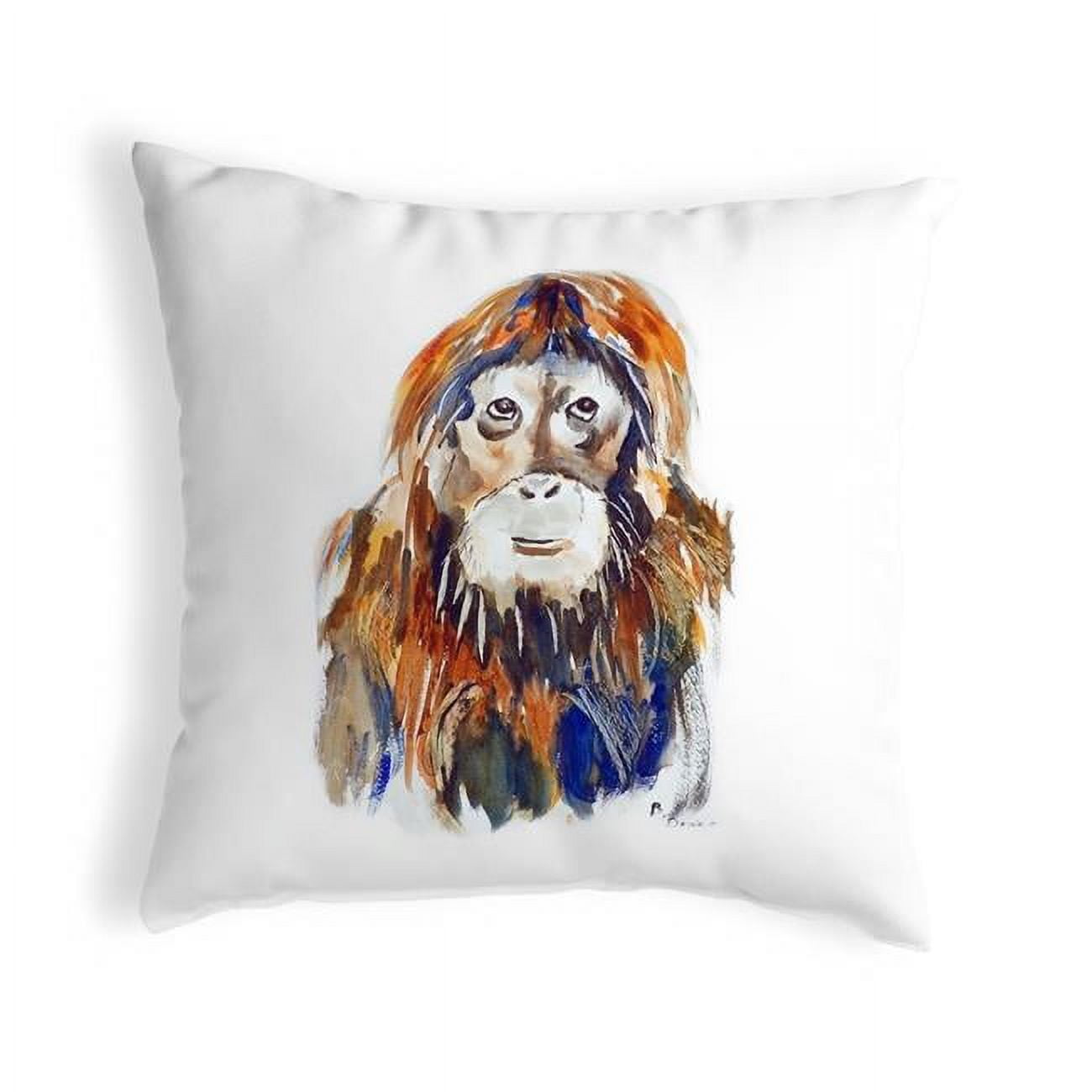 12 x 12 in. Orangutan Small No-Cord Pillow