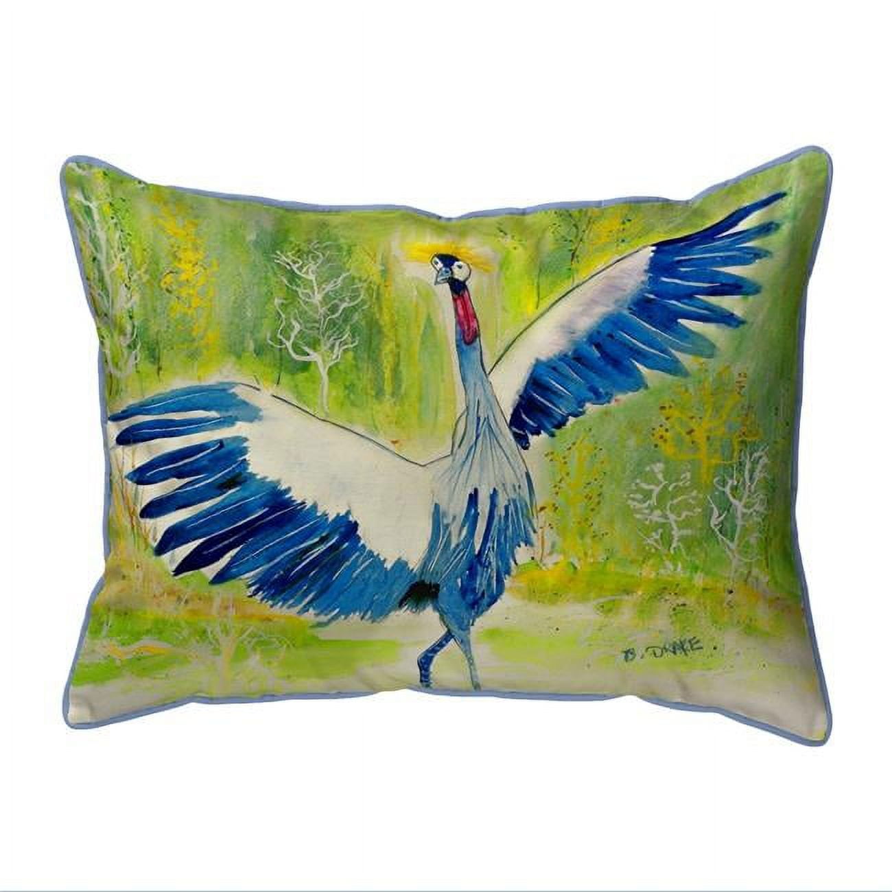 11 x 14 in. Dancing Crane Small Indoor & Outdoor Pillow