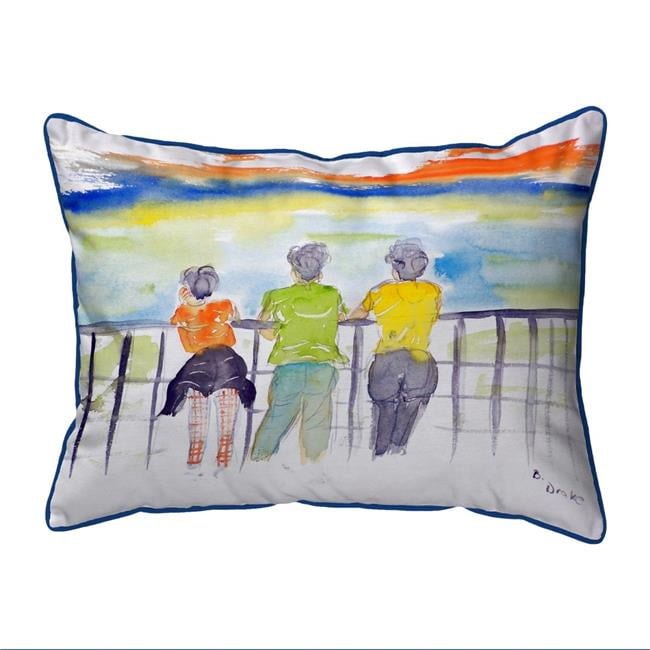 11 x 14 in. Ladies Looking Small Indoor & Outdoor Pillow