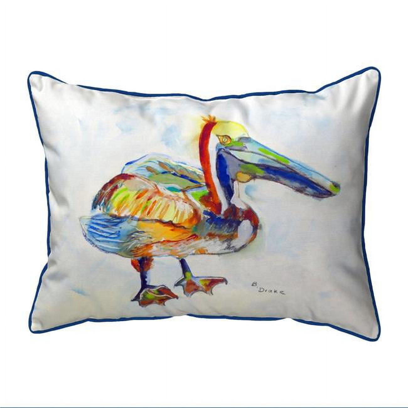 11 x 14 in. Heathcliff Pelican Small Indoor & Outdoor Pillow