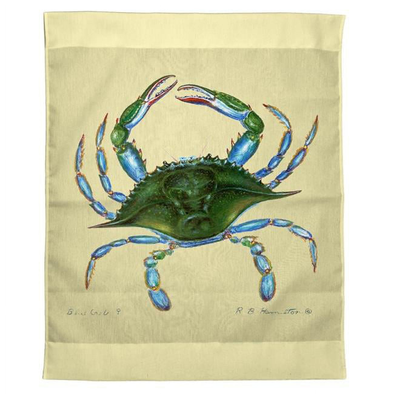 24 x 30 in. Blue Crab Outdoor Wall Hanging
