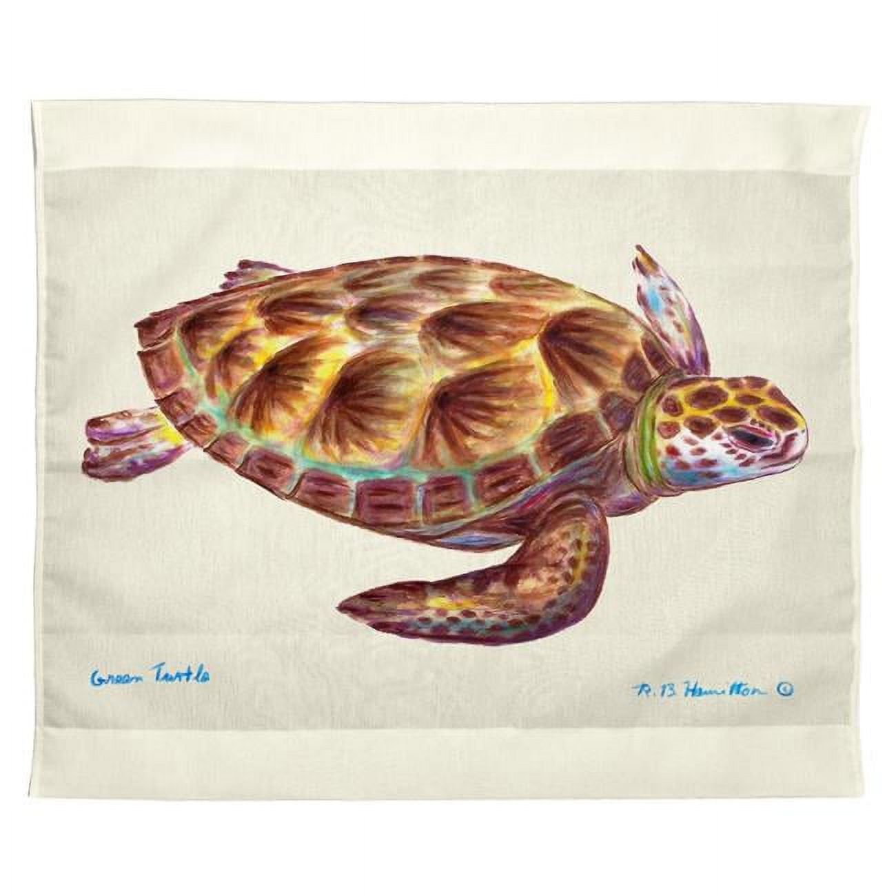 24 x 30 in. Green Sea Turtle Outdoor Wall Hanging
