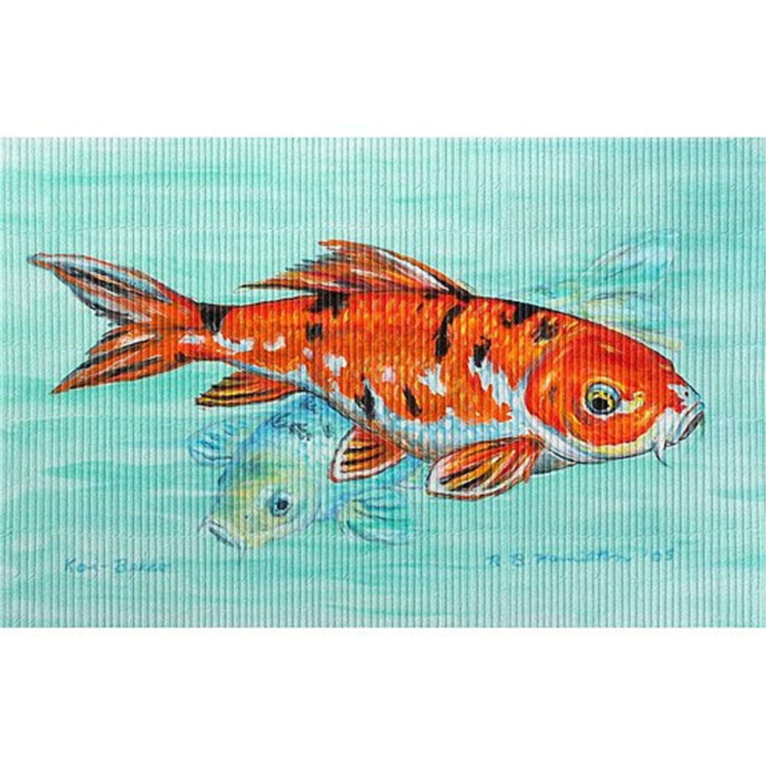 24 x 30 in. Koi Outdoor Wall Hanging