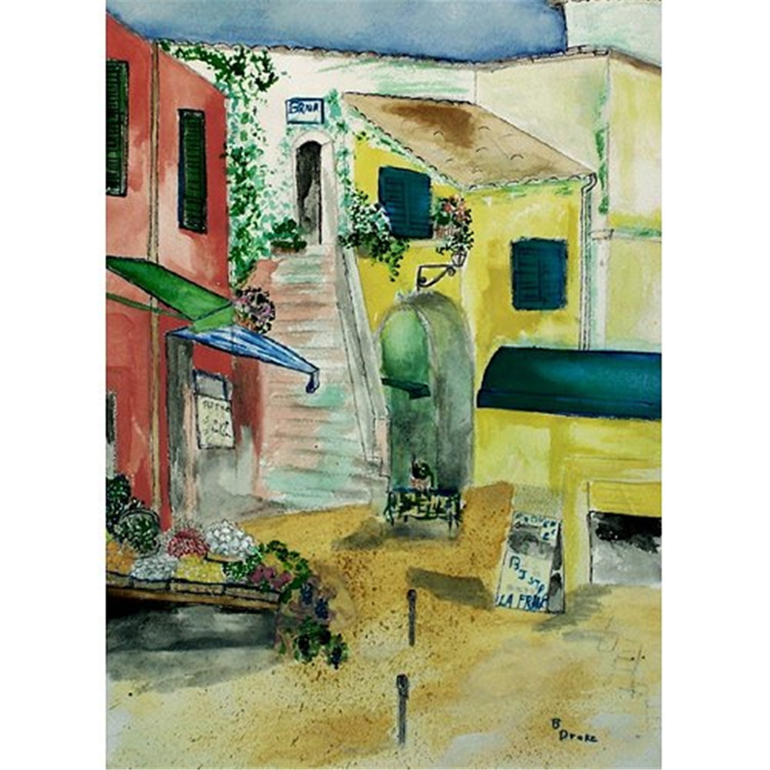 24 x 30 in. Paris Bistro Outdoor Wall Hanging