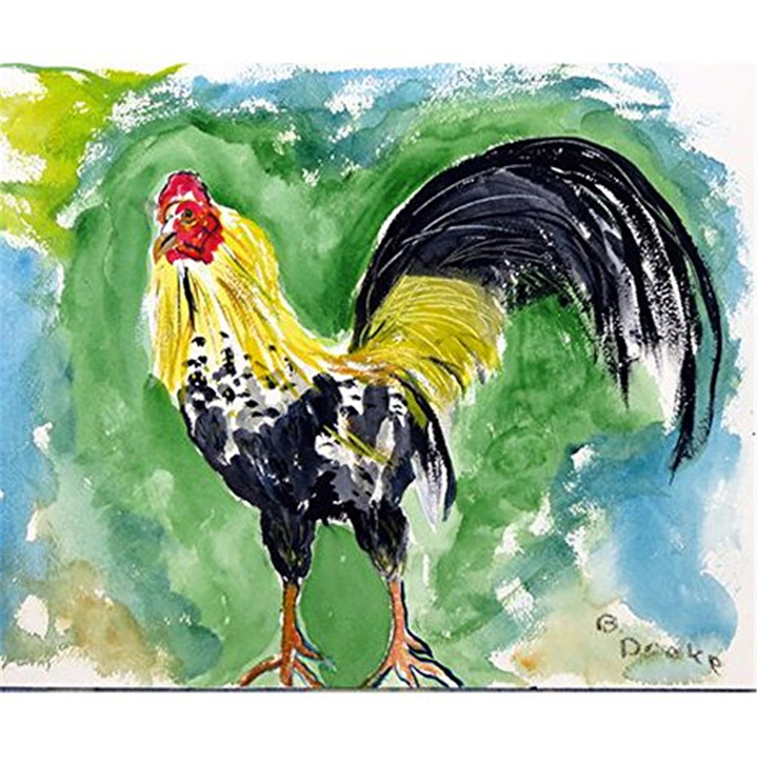 24 x 30 in. Bantam Rooster Outdoor Wall Hanging