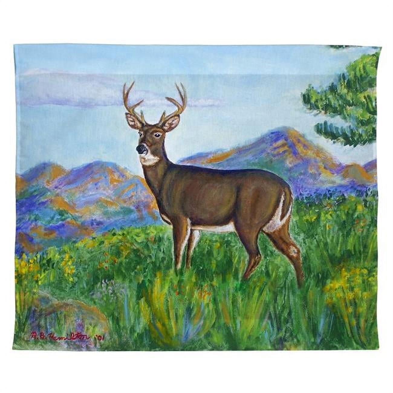 24 x 30 in. Deer in Mountains Outdoor Wall Hanging