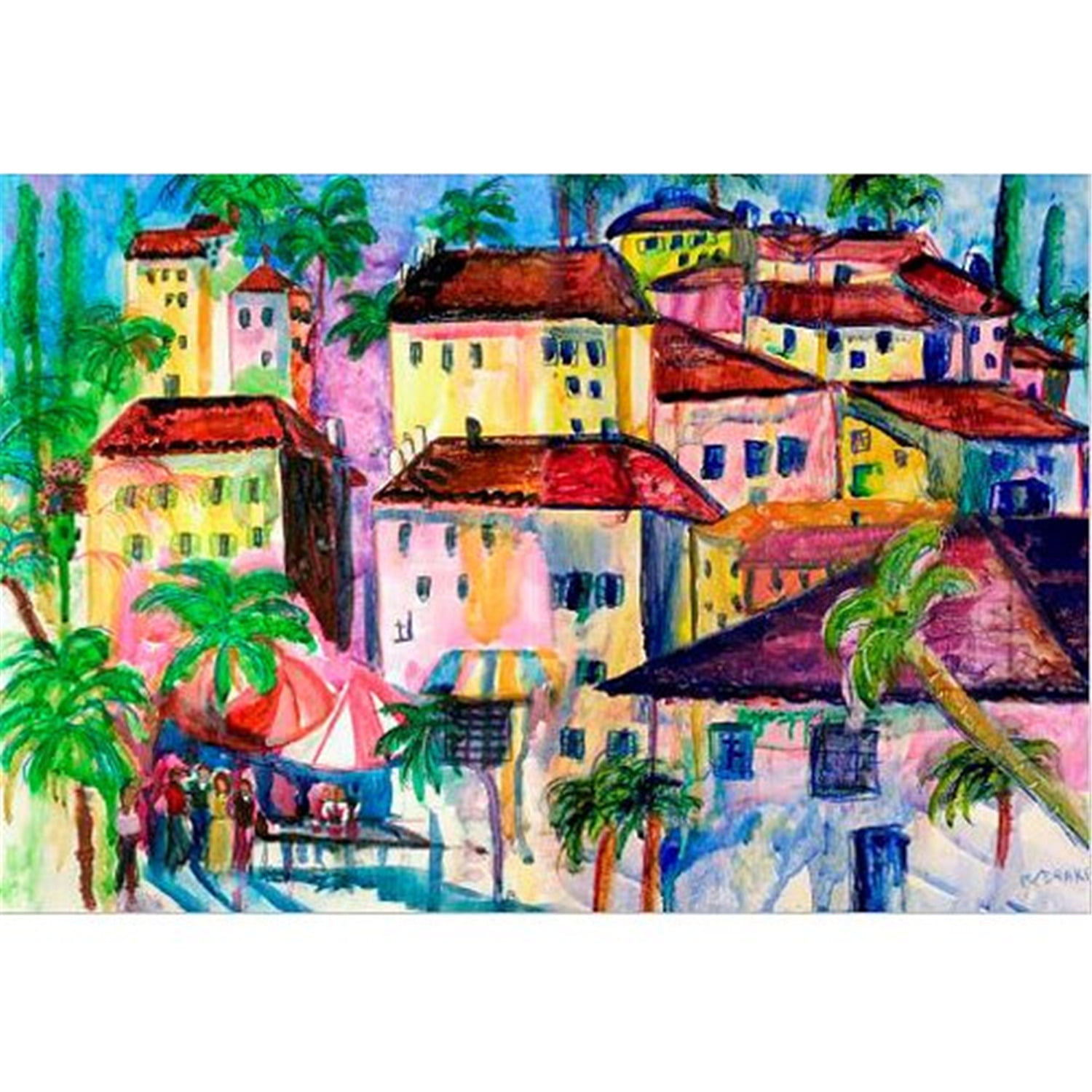 24 x 30 in. Fun City I Outdoor Wall Hanging
