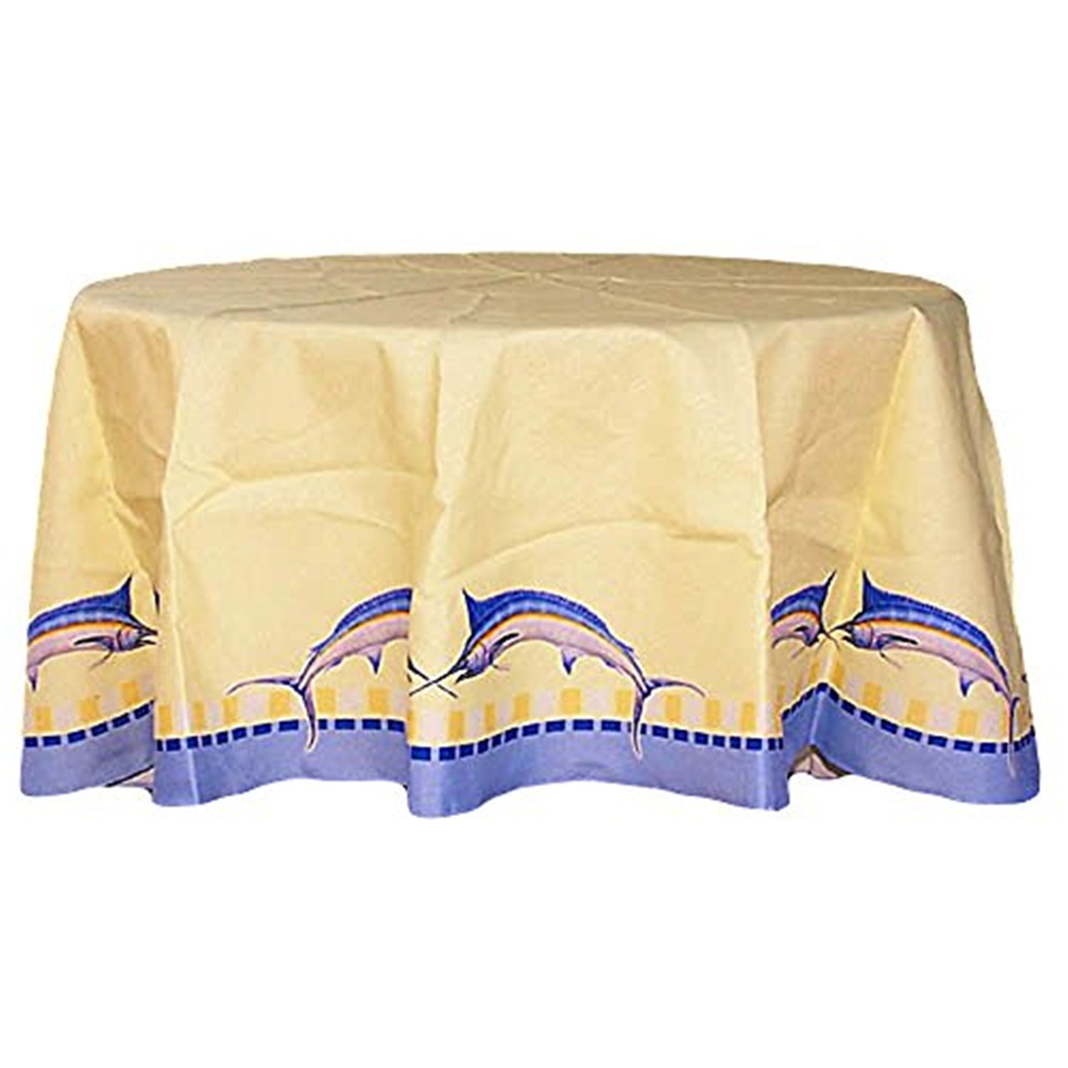 Picture of Betsy Drake TR015 58 in. Blue Marlin Table Cloth