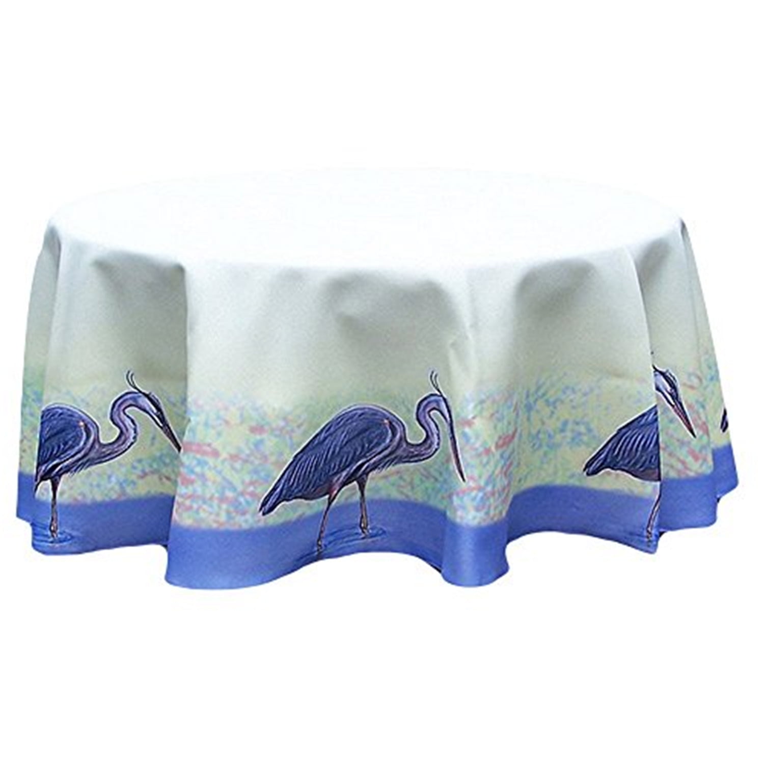 Picture of Betsy Drake TR027 58 in. Blue Heron Table Cloth