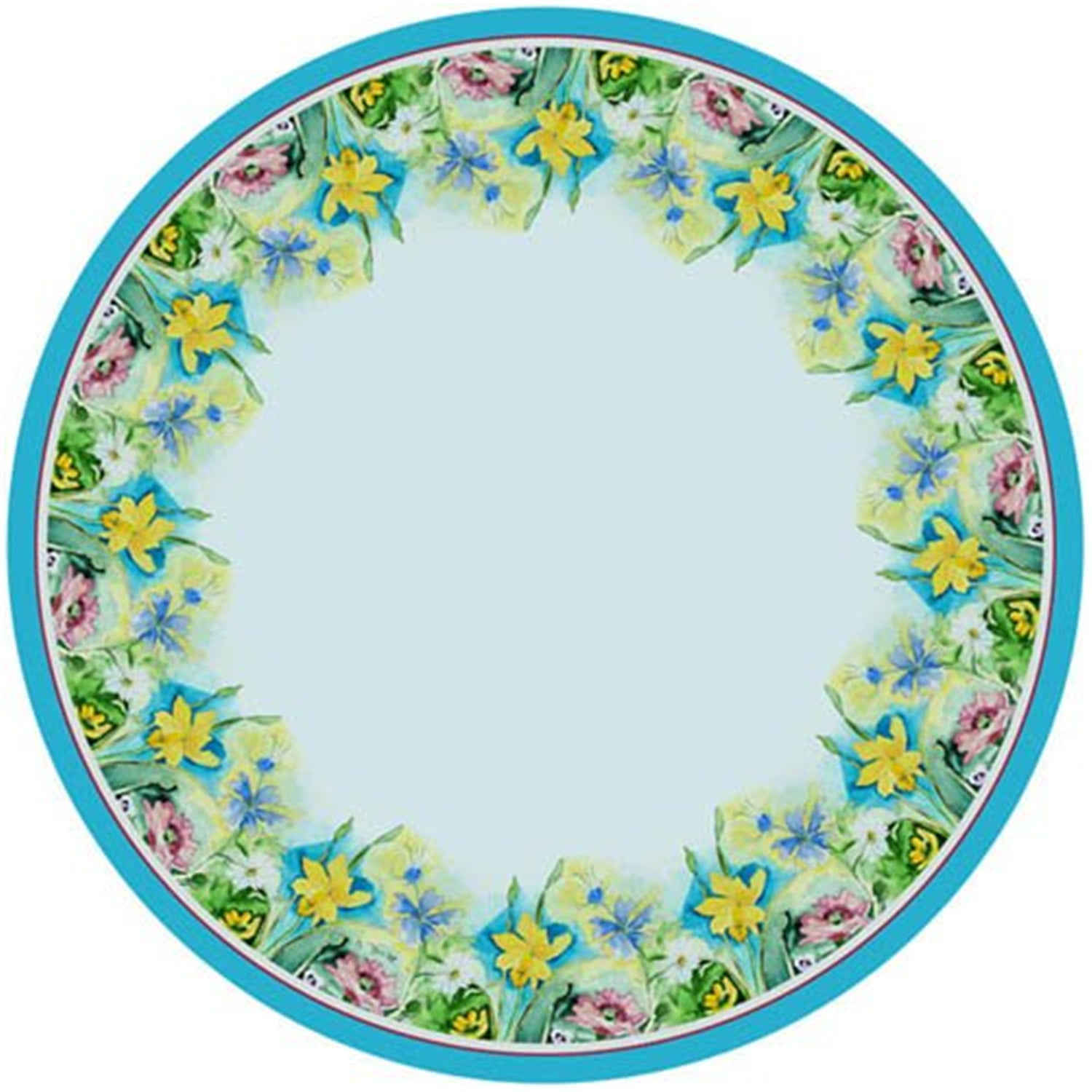 Picture of Betsy Drake TR194 58 in. Florals Round Table Cloth
