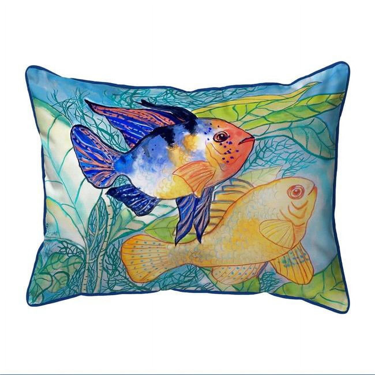 20 x 24 in. Betsys Two Fish Extra Large Zippered Pillow