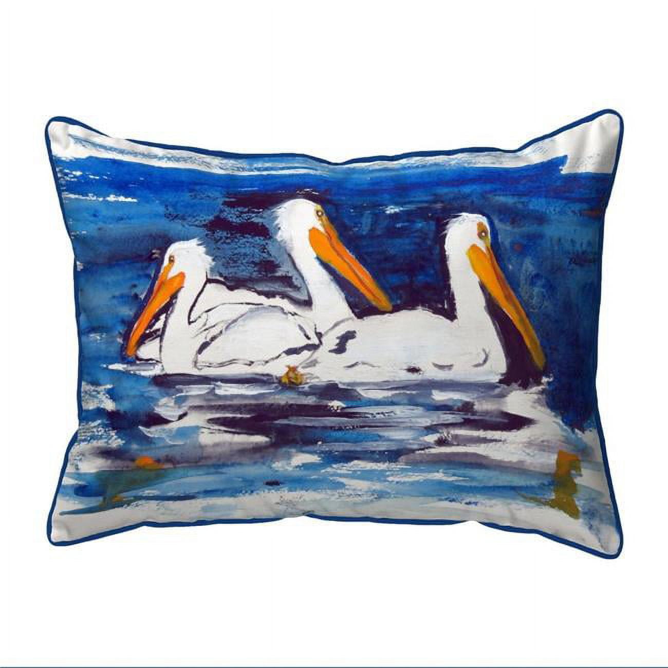 20 x 24 in. Three Pelicans Extra Large Zippered Pillow