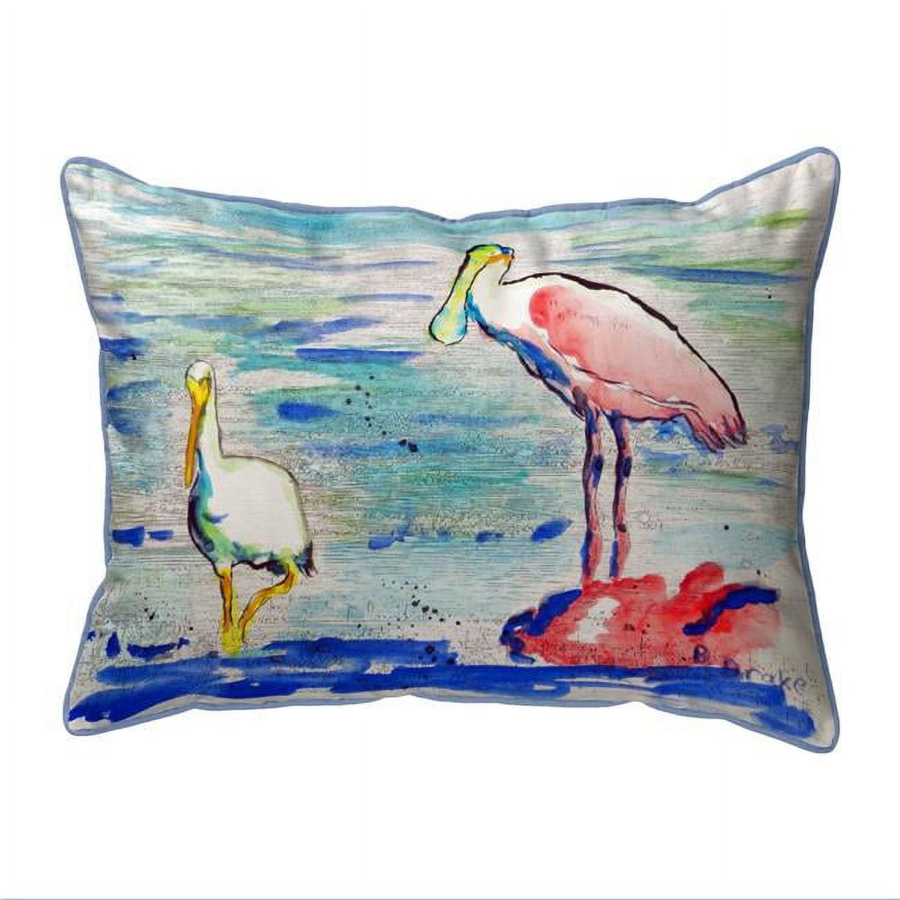 20 x 24 in. Spoonbill & Ibis Extra Large Zippered Pillow