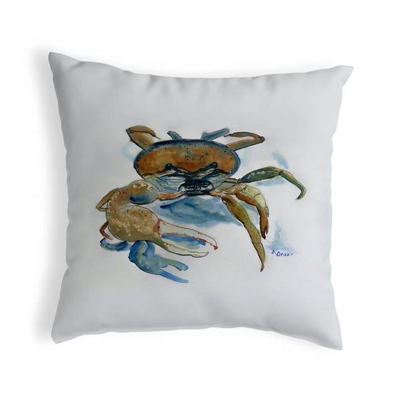 12 x 12 in. Fiddler Crab Small No-Cord Pillow
