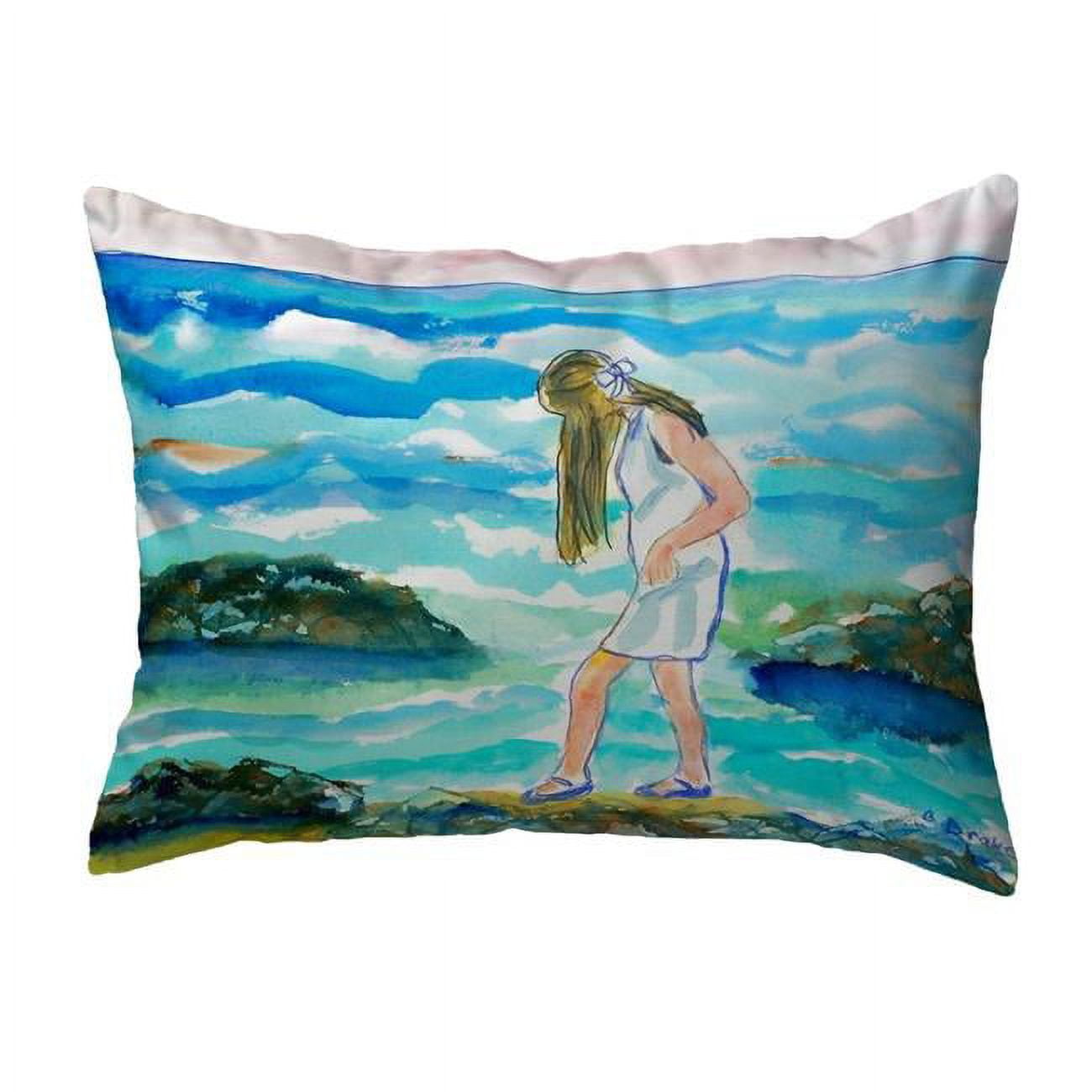 11 x 14 in. Mia on the Rocks Small No-Cord Pillow