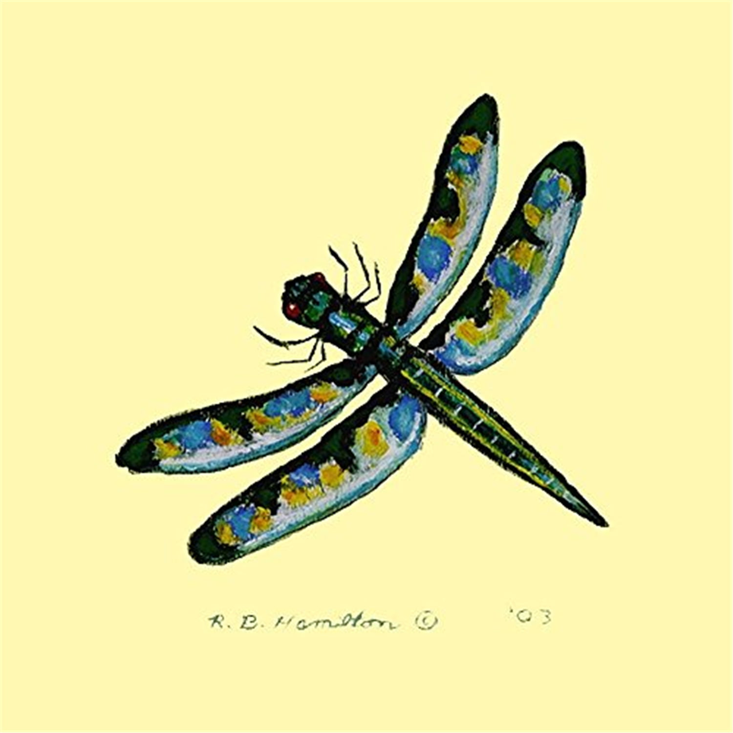 Picture of Betsy Drake CT087 Dragonfly Coaster - Set of 4