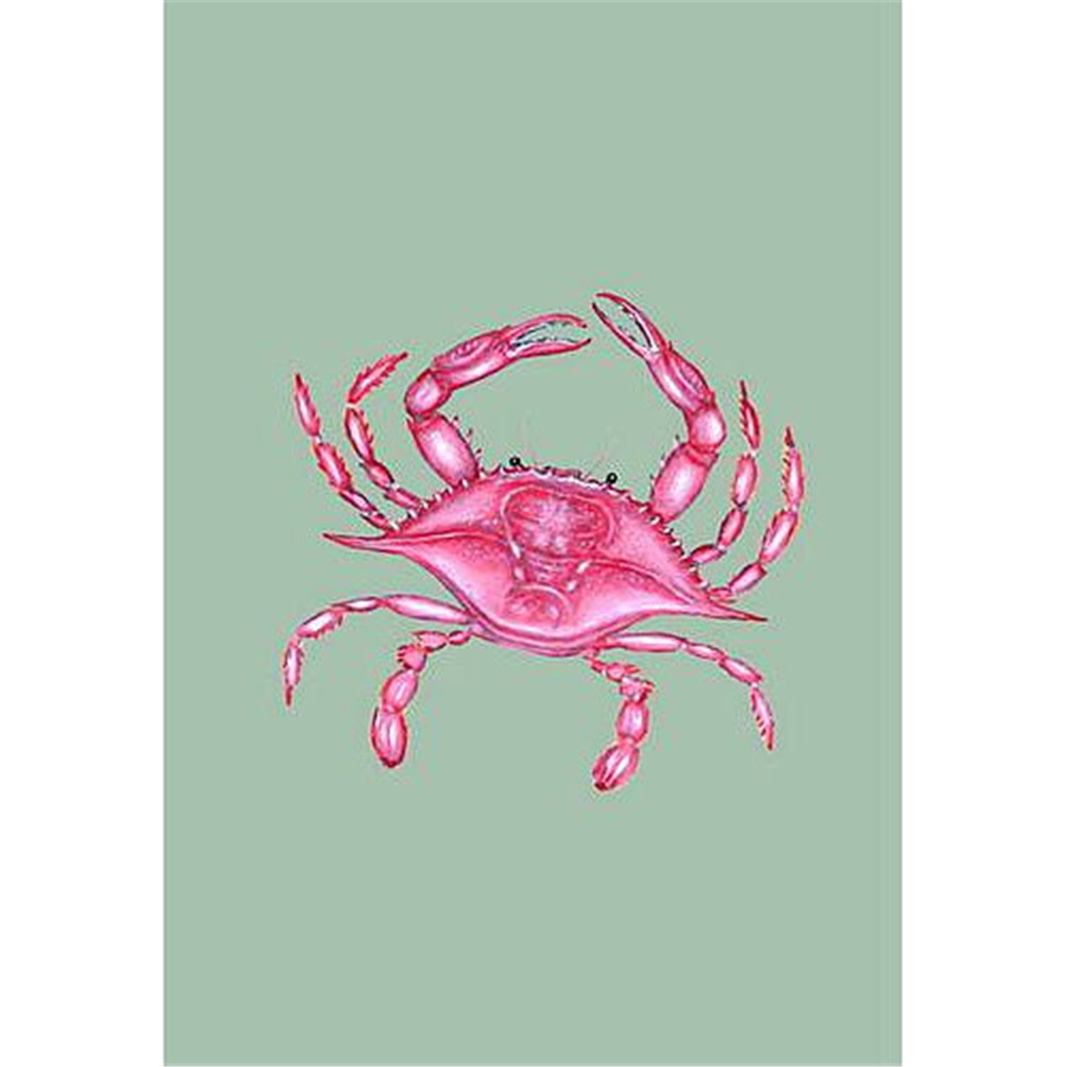 12.5 x 18 in. Pink Crab Flag