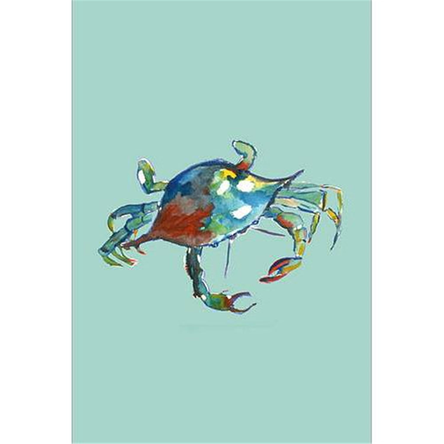 FL105 12.5 x 18 in. Betsys Crab Flag