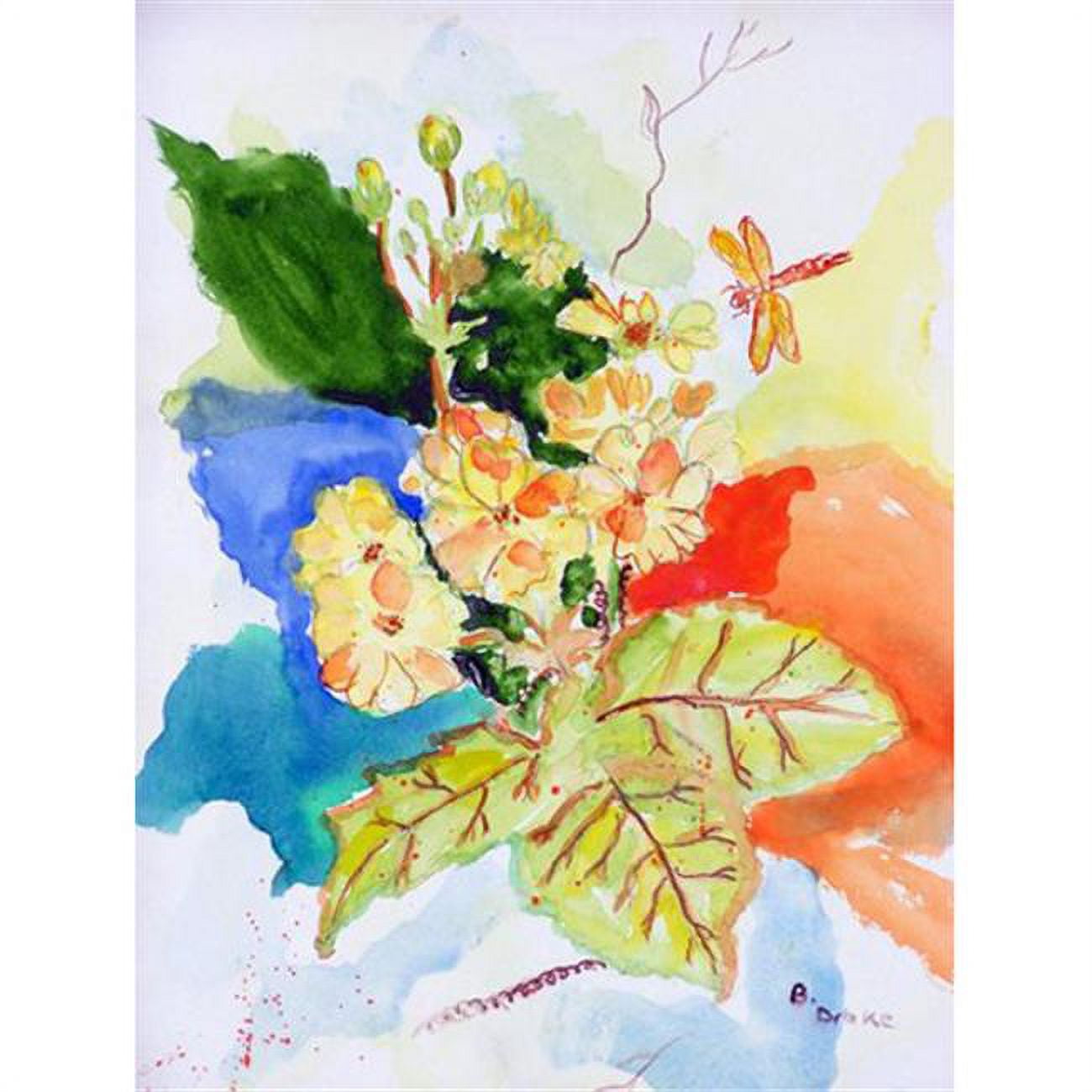 FL939 12.5 x 18 in. Primroses Flag