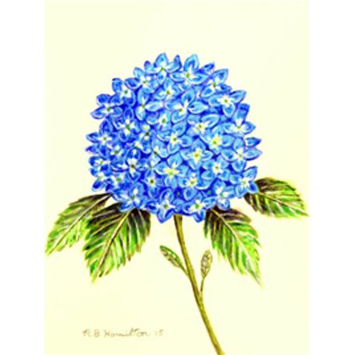 FL988 12.5 x 18 in. Hydrangea Flag