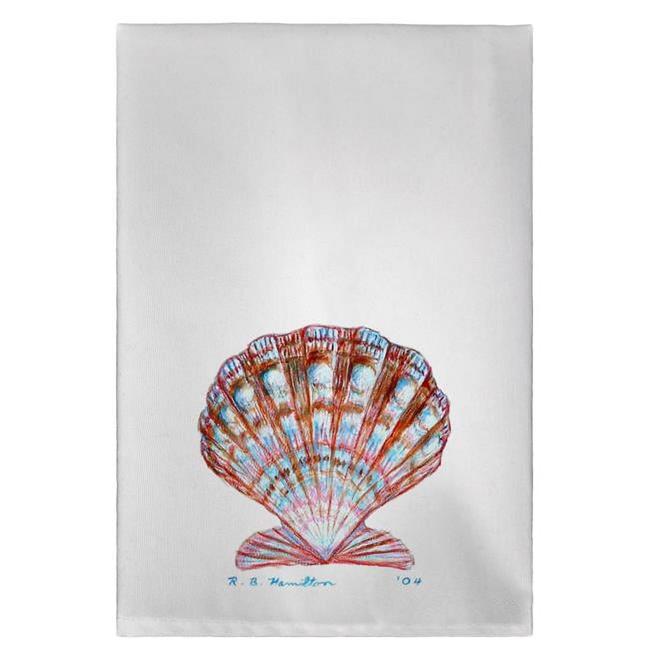 Picture of Betsy Drake GT112 Scallop Shell Guest Towel