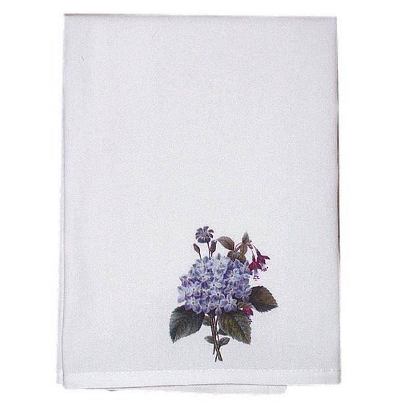 Picture of Betsy Drake GT127 Blue Hydrangea Guest Towel