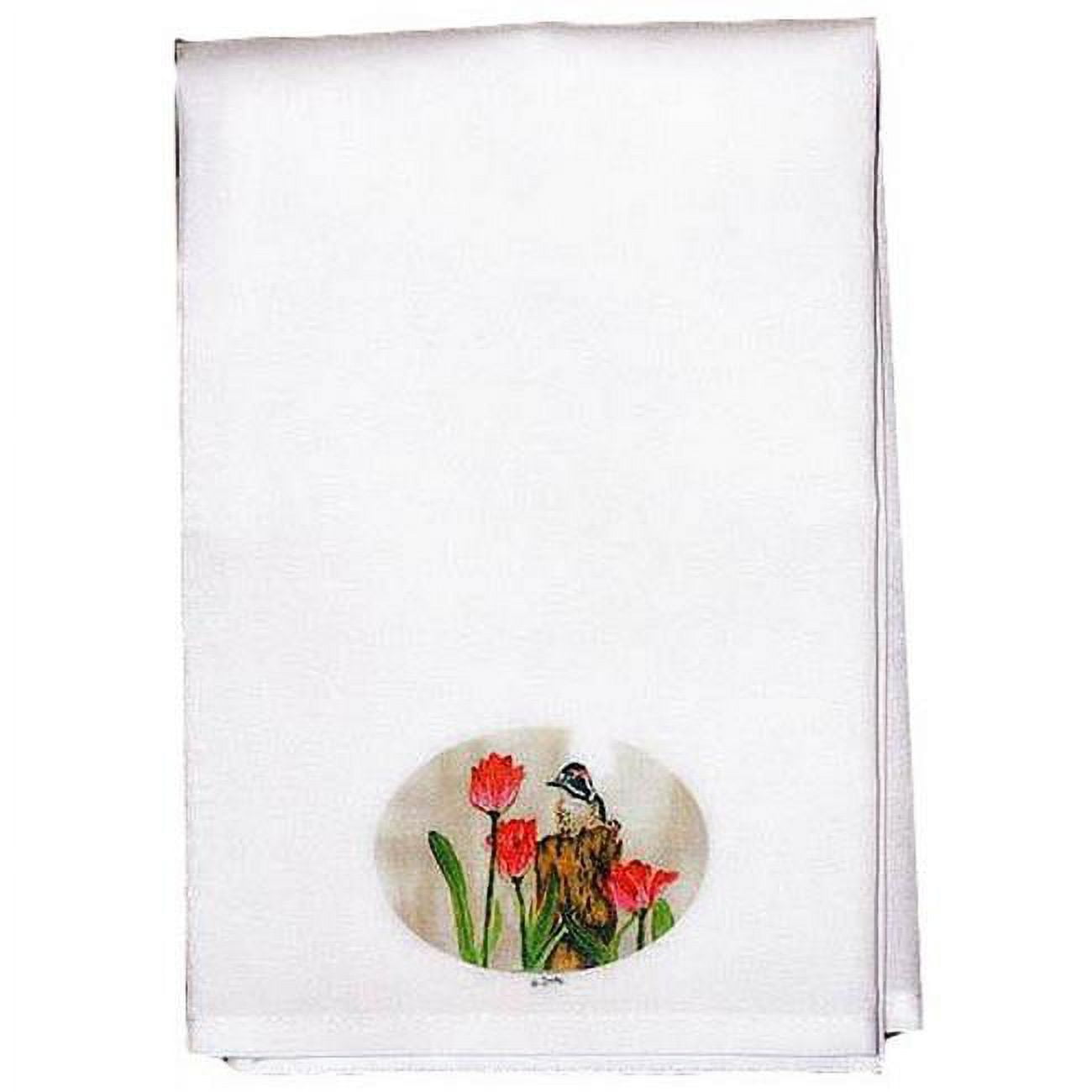 Picture of Betsy Drake GT243 Woodpecker Guest Towel