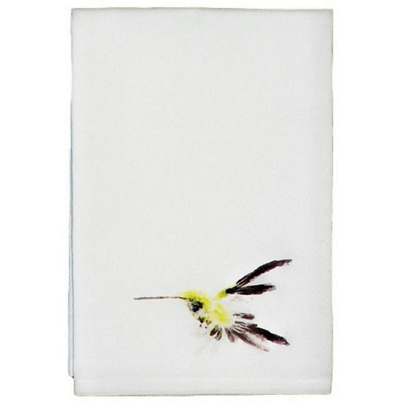 Picture of Betsy Drake GT332 Yellow Hummingbird Guest Towel