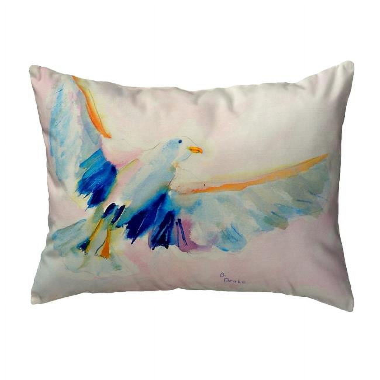 11 x 14 in. Flying Gull Small No-Cord Pillow