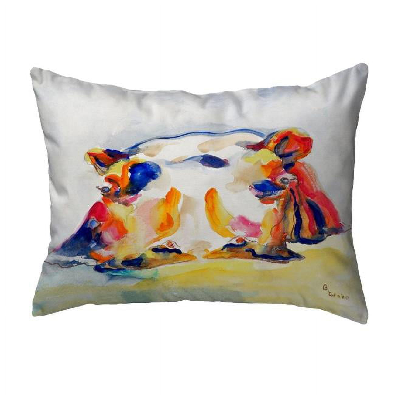 11 x 14 in. Hippo Small No-Cord Pillow