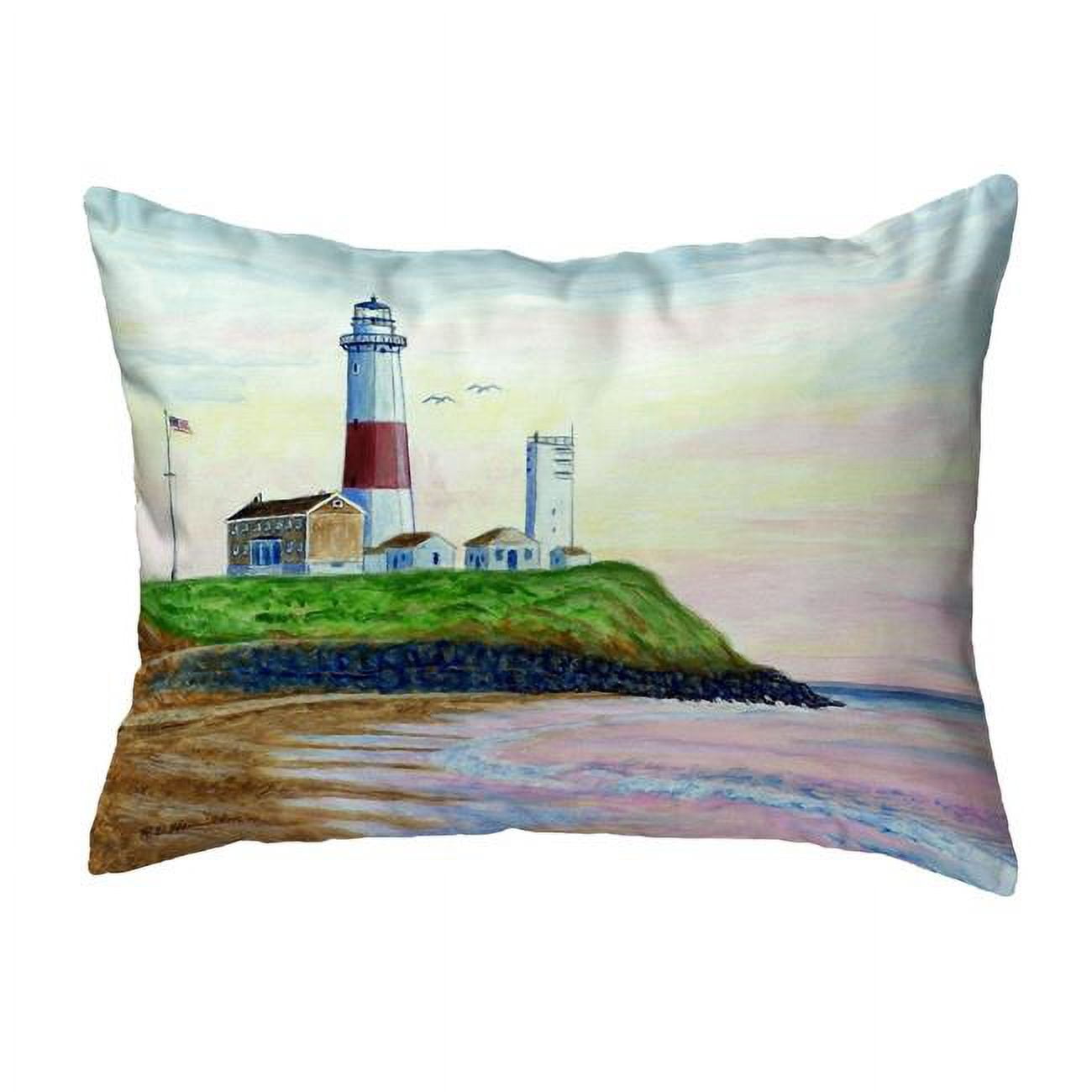 11 x 14 in. Montauk Lighthouse Non-Corded Pillow