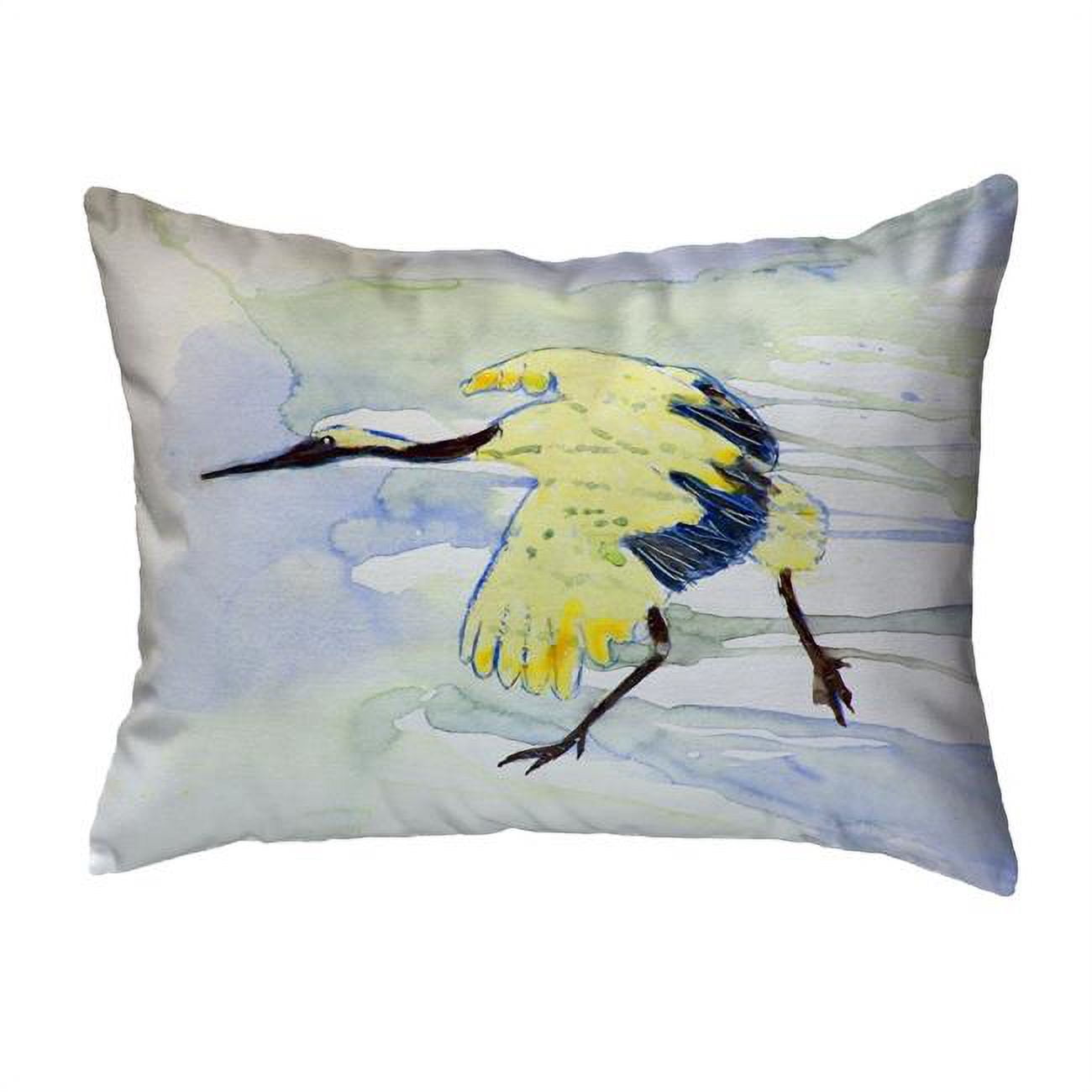 11 x 14 in. Yellow Crane Small No-Cord Pillow