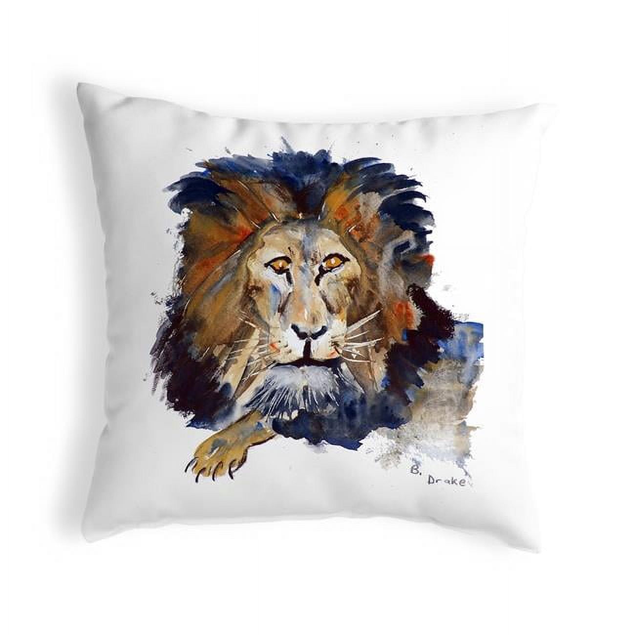 12 x 12 in. Lion Small No-Cord Pillow