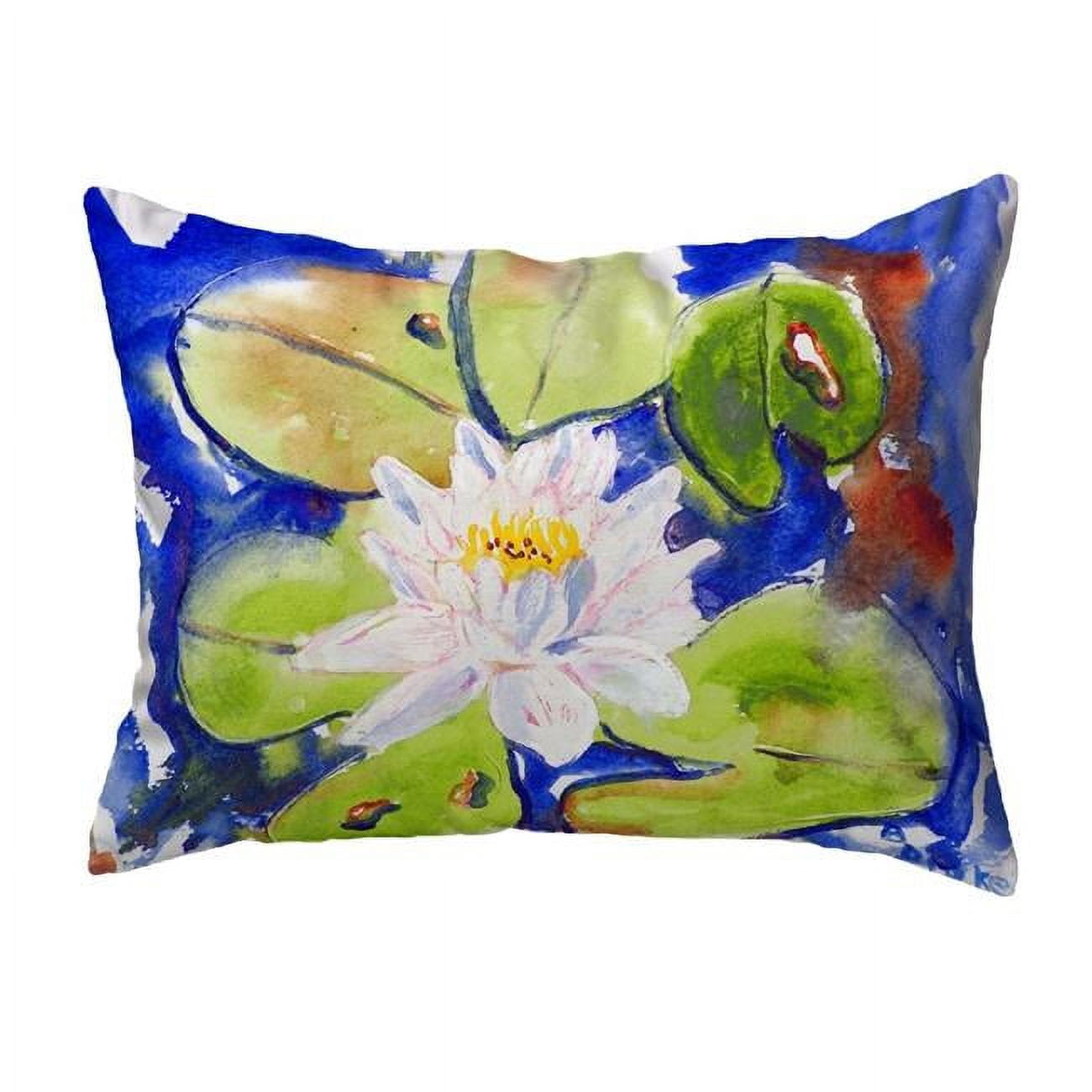 11 x 14 in. Lily Pad Flower Small No-Cord Pillow