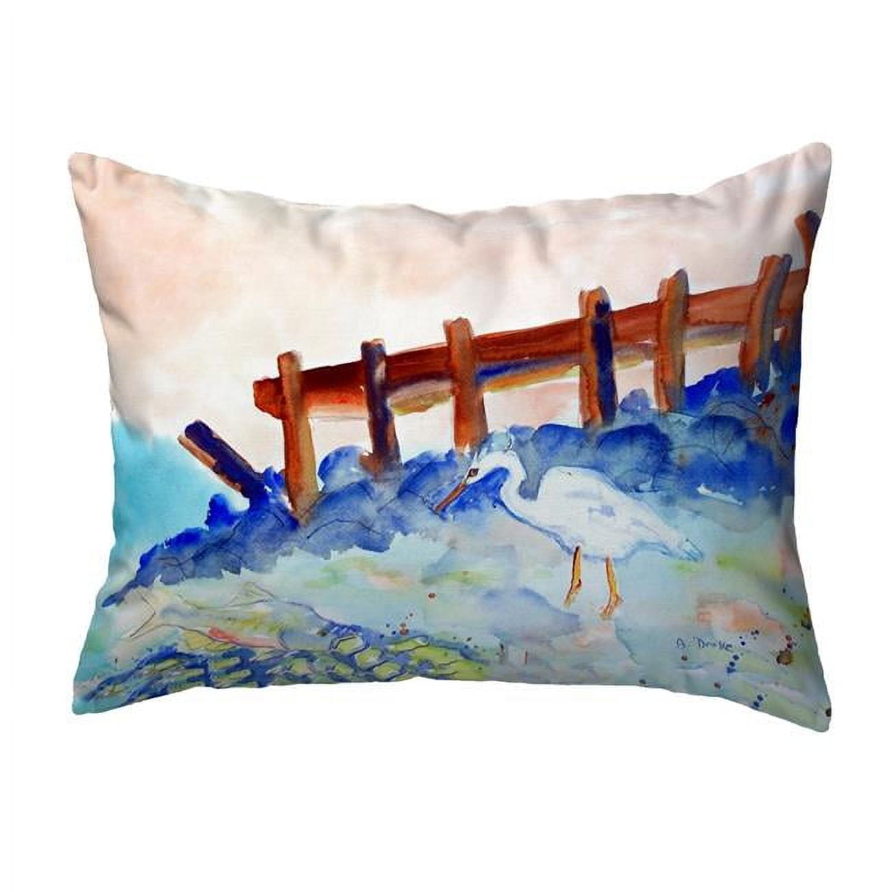 11 x 14 in. Great White Heron Small No-Cord Pillow