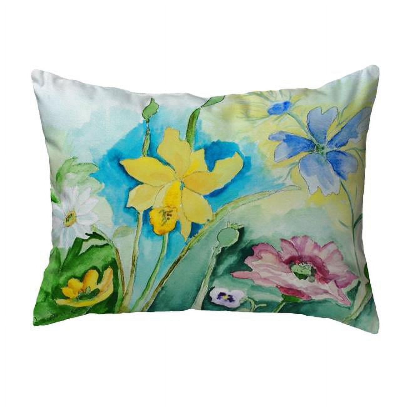11 x 14 in. Betsys Florals Small No-Cord Pillow