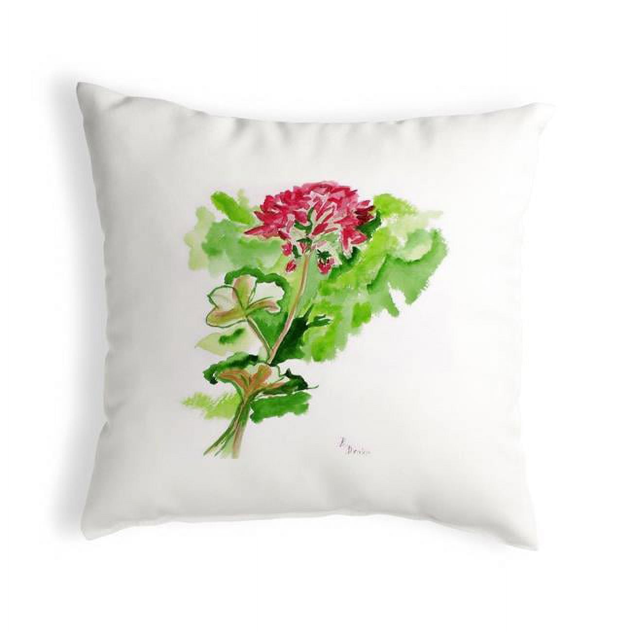 12 x 12 in. Geranium Small No-Cord Pillow