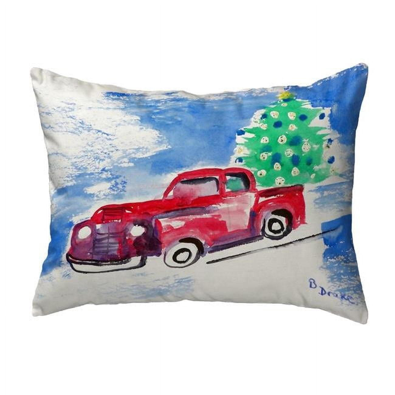 11 x 14 in. Truck & Tree Non-Corded Pillow