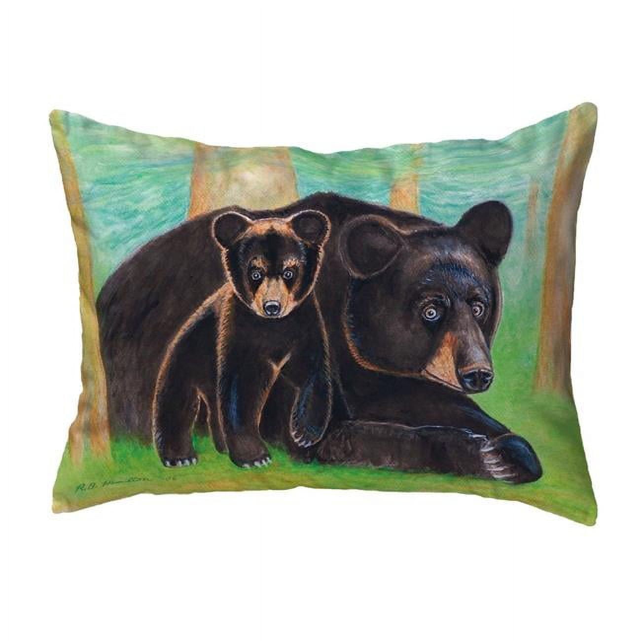 11 x 14 in. Bear & Cub Small No-Cord Pillow