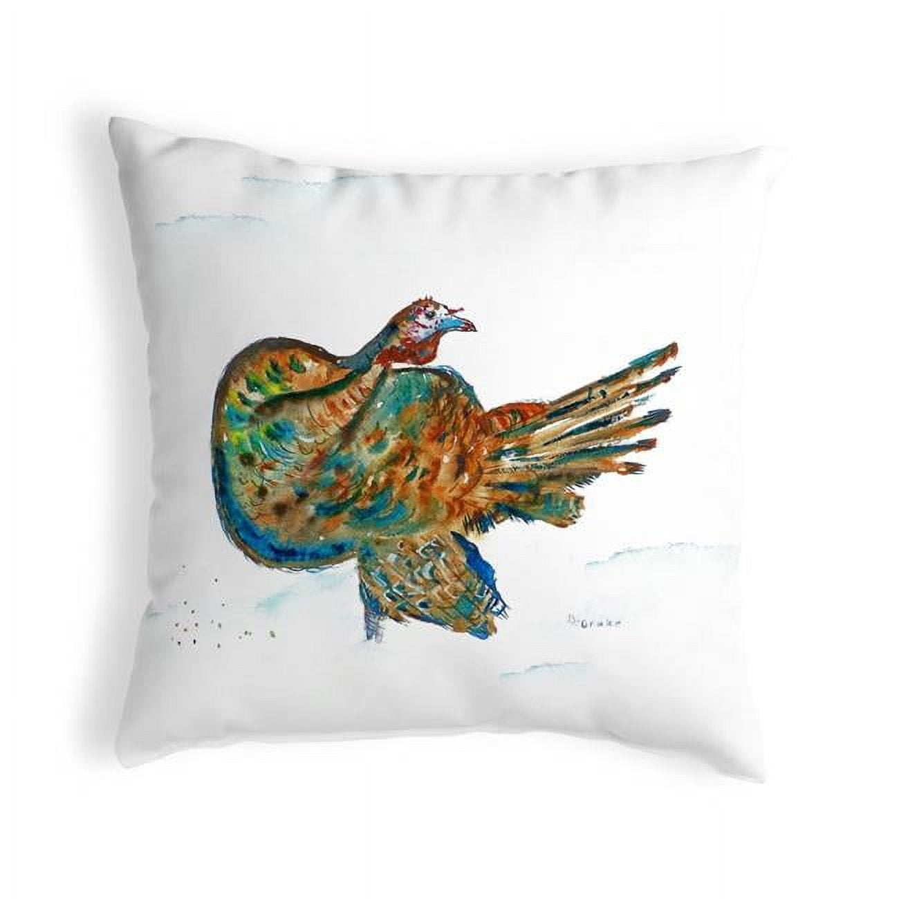 12 x 12 in. Turkey Small No-Cord Pillow