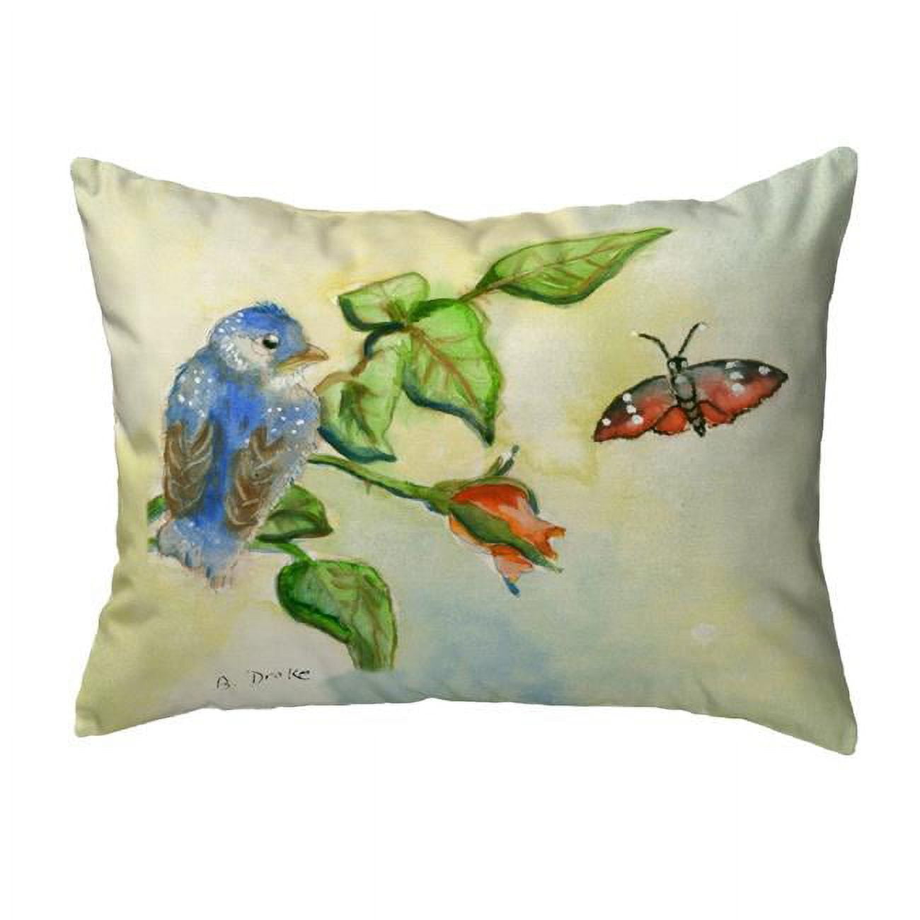 11 x 14 in. Blue Bird Small No-Cord Pillow