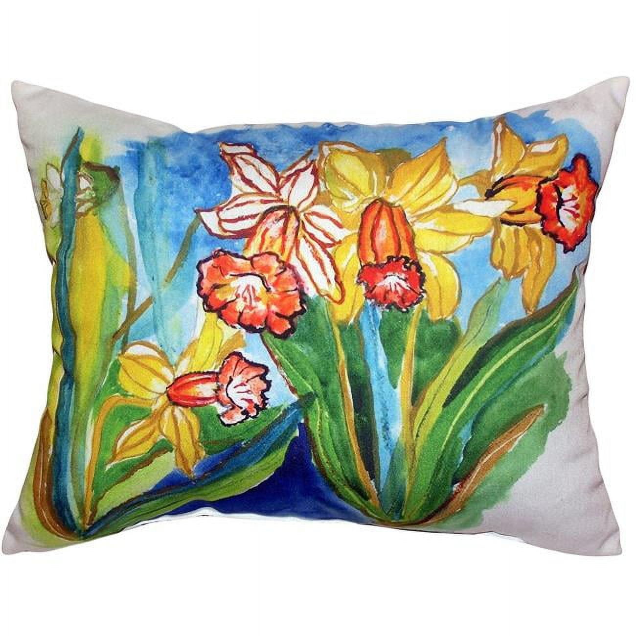 16 x 20 in. Daffodils Large Indoor & Outdoor Pillow