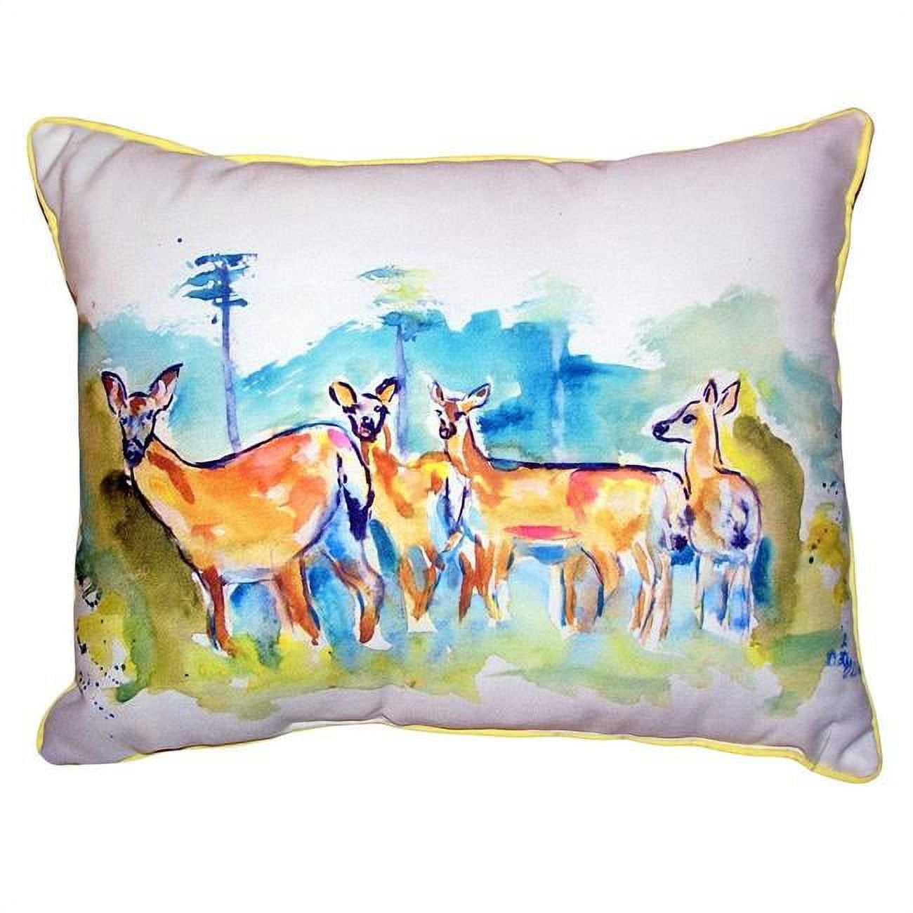 16 x 20 in. Deer Herd Large Indoor & Outdoor Pillow