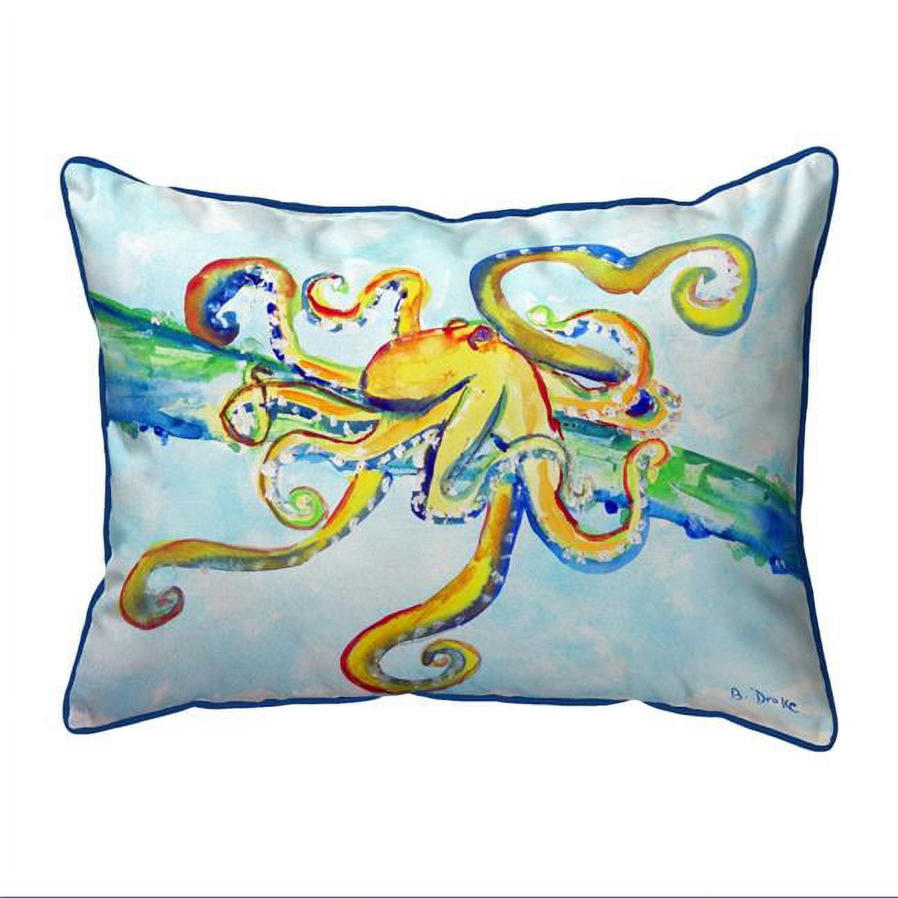 11 x 14 in. Crazy Octopus Small Outdoor & Indoor Pillow